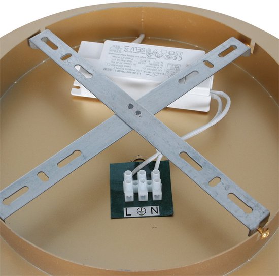 Plafonnieres Ringlux 3655GO gouden plafondlamp Ø32cm met geïntegreerde LED verlichting van Steinhauer
