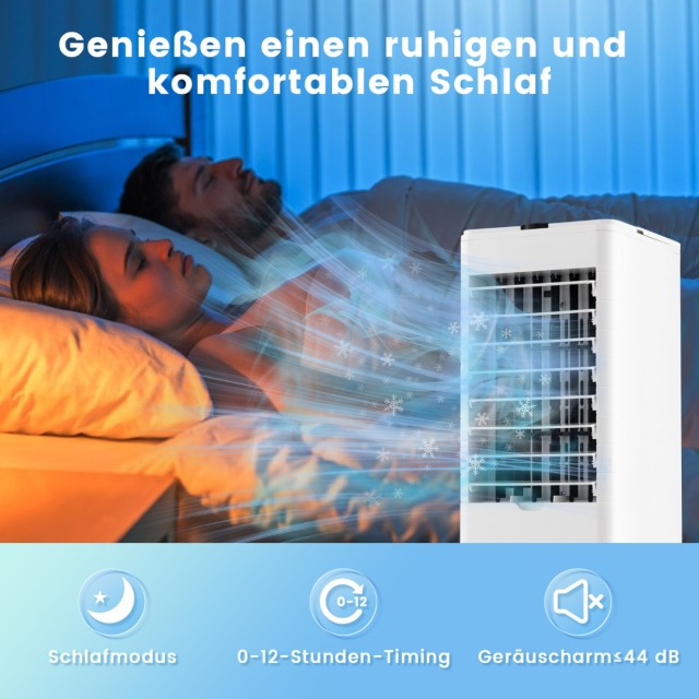 Coast 3-in-1 Luchtkoeler met Ventilator en Luchtbevochtiger - Timer - Wit - 59 x 22 x 25,5 cm