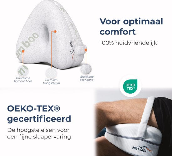 Best Life Kniekussen voor in bed Zijslapers - Beenkussen Orthopedisch