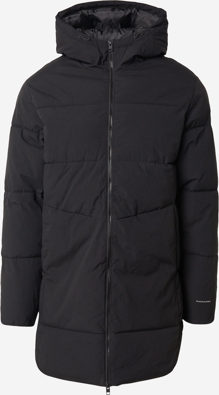 Jack & Jones Brady lange donsjas heren – zwart – maat L