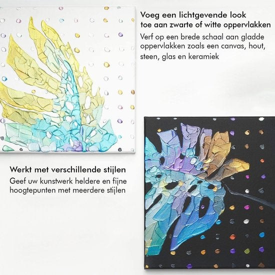 Rubye® Acrylverf - Schilderen - Verf - Penselen - Hobby en Creatief - Schilderen op Nummer - 22ML Tubes - 12 Kleuren
