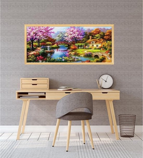 Rubye® Diamond Painting Volwassenen - Diamond Painting Kinderen - Diamond Painting Pakket Volledig - Gigantisch Landschap - 100x50cm