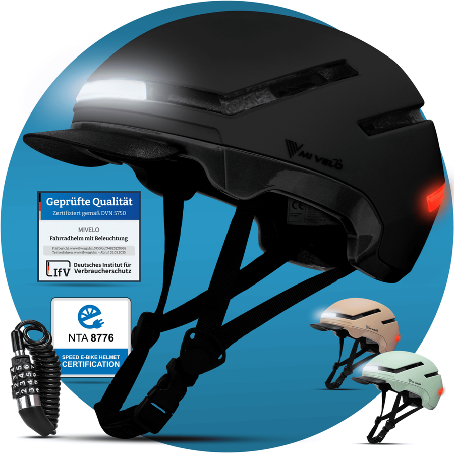 Nova Fietshelm - LED - USB-C - Unisex - Maat L