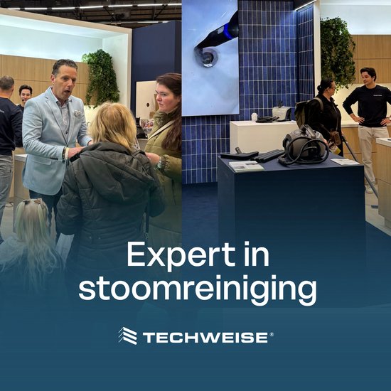 Techweise TS2 - Stoomreiniger - 4 Bar 1800 W - 26 accessoires - Vloer, badkamer en meer - 50 min stomen