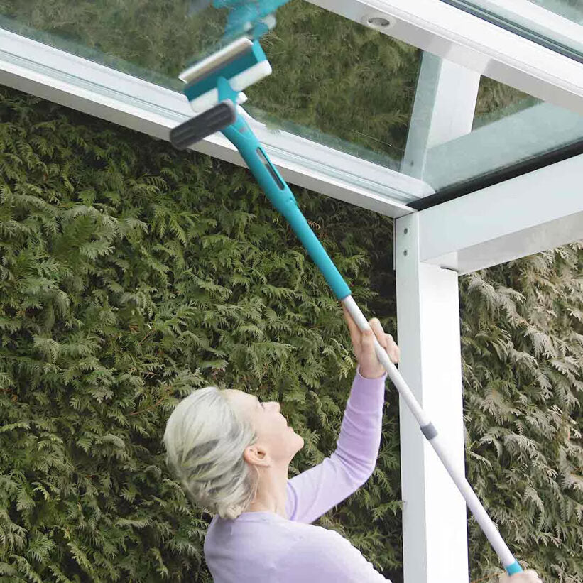 Livington WindowBuddy 3-in-1 raamreiniger met telescopische steel en vuilwatertank