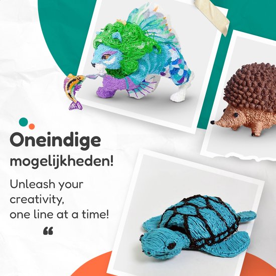 Diydash 3D Pen Starterspakket - incl. navullingen/filament - Set- Tekenen - Roze - Pennen - Voor kinderen en volwassenen - Starterskit - Accessoires