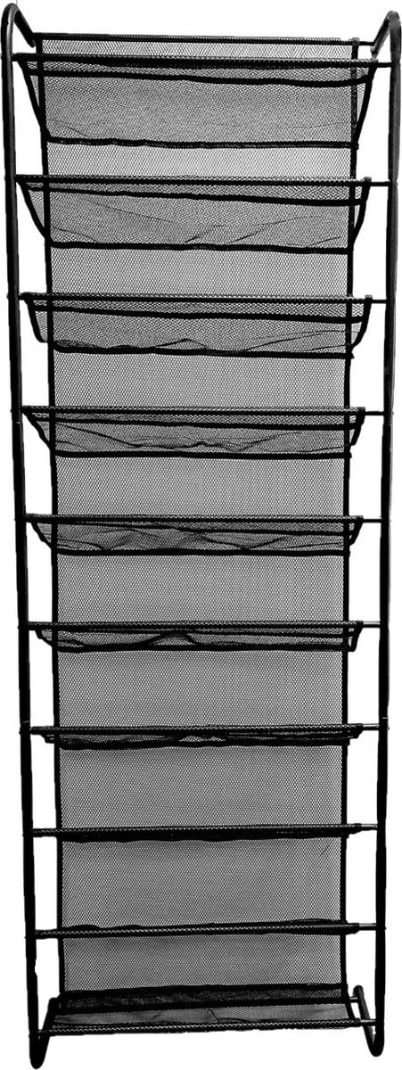 O'DADDY® Hangend Schoenenrek Metaal – Voor Opdek & Stompe Deuren – 30 Paar Schoenen – Compact & Ruimtebesparend – Zwart