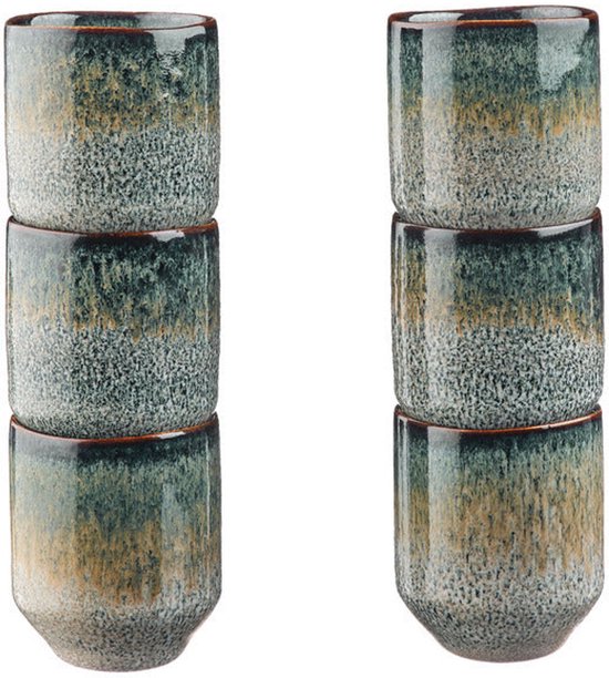 GENESIS mok 8cl - 6 stuks - Aarde