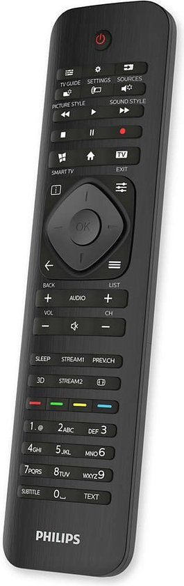 Philips Afstandsbediening - Philips TV SRP4000/10 - Universele Philips TV Afstandsbediening - Zwart
