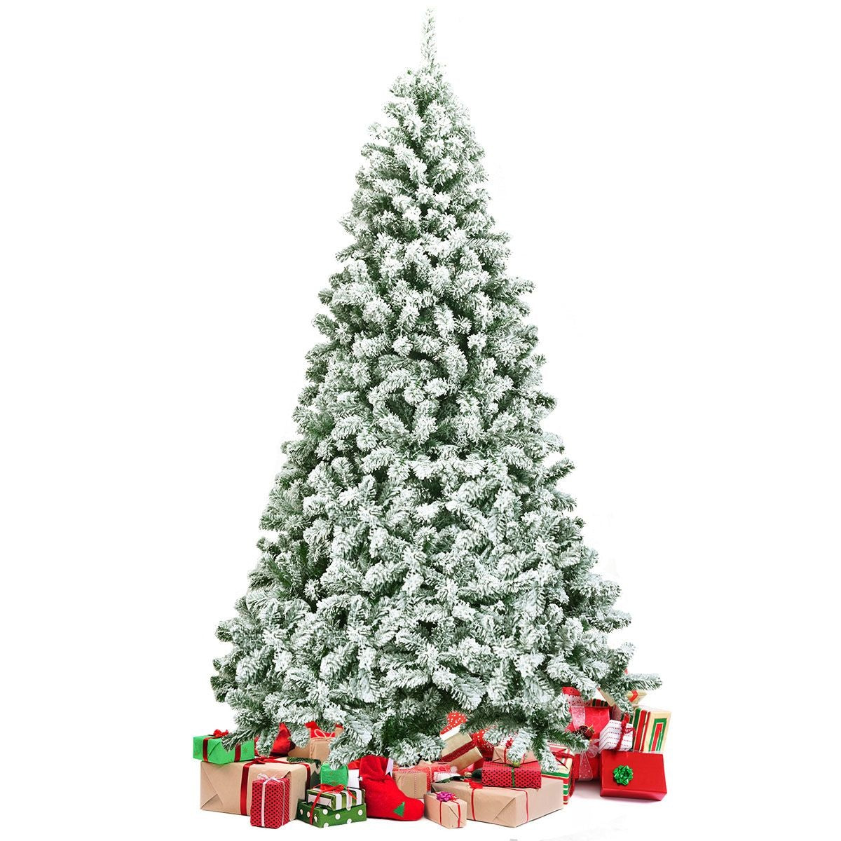 Coast Kerstboom met Sneeuw - 225 cm -  1364 Takken - Wit / Groen