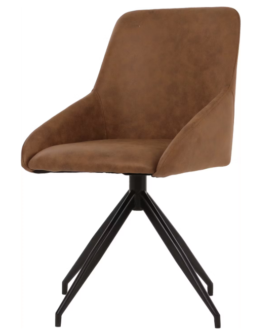 Dutchbone Eetkamerstoel Laurel Champagne 60x51x85 cm – Draaibaar 360°