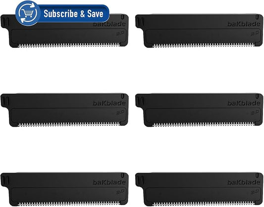 baKblade Scheermesjes – Dryglide Navulpatronen – 6 stuks – Zwart