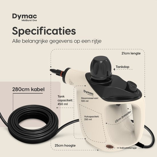 Dymac MistBurst One - Handstoomreiniger - 450ML