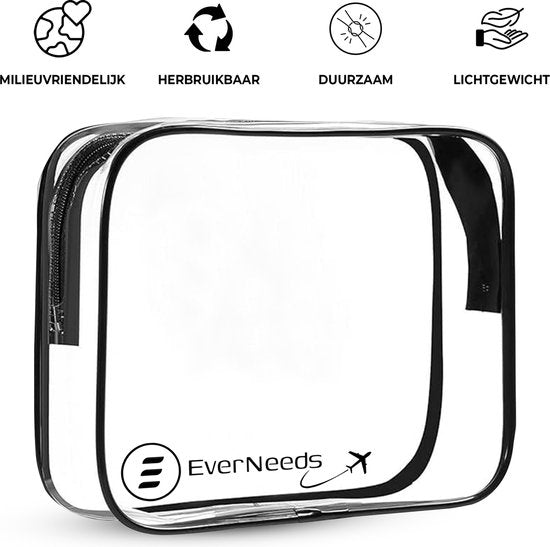 Transparante Toilettas Organizer – Reistas & Handbagage Bag – Waterdicht – Unisex Travel Pouch