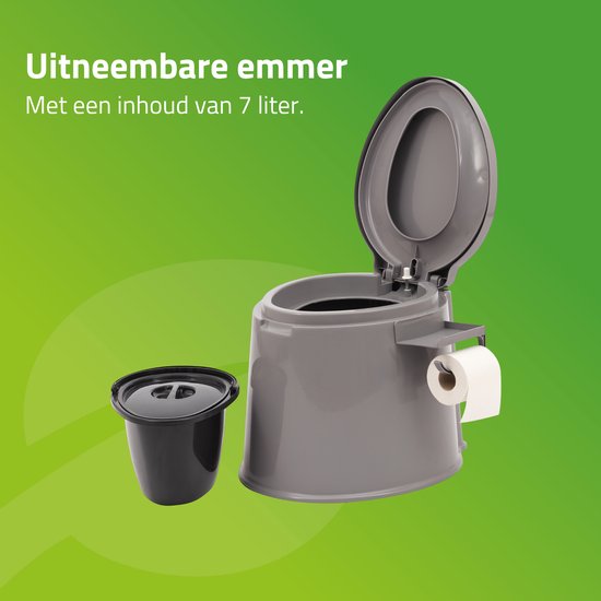 Bo-Camp - Draagbaar toilet - 7 Liter