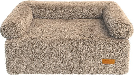 By Cee Cee Origineel Hondendeken Bank – Hondenkleed Bank - Hondenmand - Premium - Volledig Afritsbaar - Mokka Taupe - 85x90 - Maat M