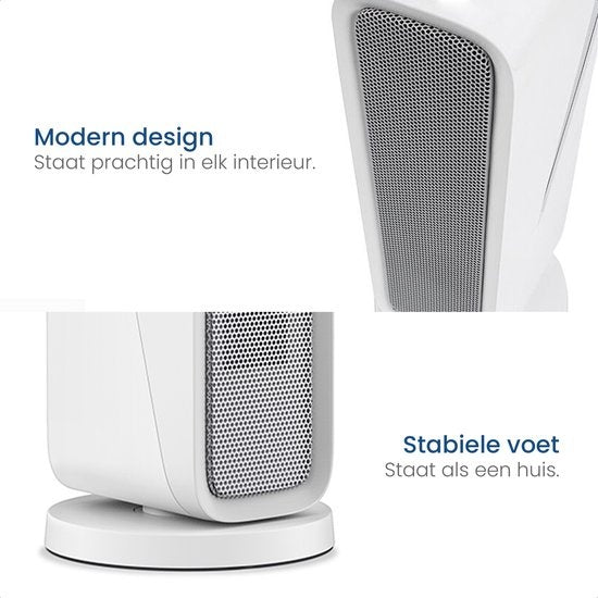 Gologi ventilatorkachel met thermostaat - Kachel elektrisch - Verwarming - Heater - Werkt met app en touch bediening - 1500W