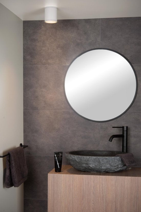 Lucide AVEN - Plafondspot (Plafondlamp) Badkamer - Ø 9 cm - 1xGU10 - IP65 - Wit
