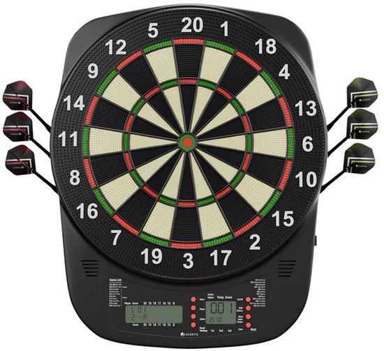 Elektronisch Dartbord - Incl. lcd-scherm - USB-C-poort - 18 darts