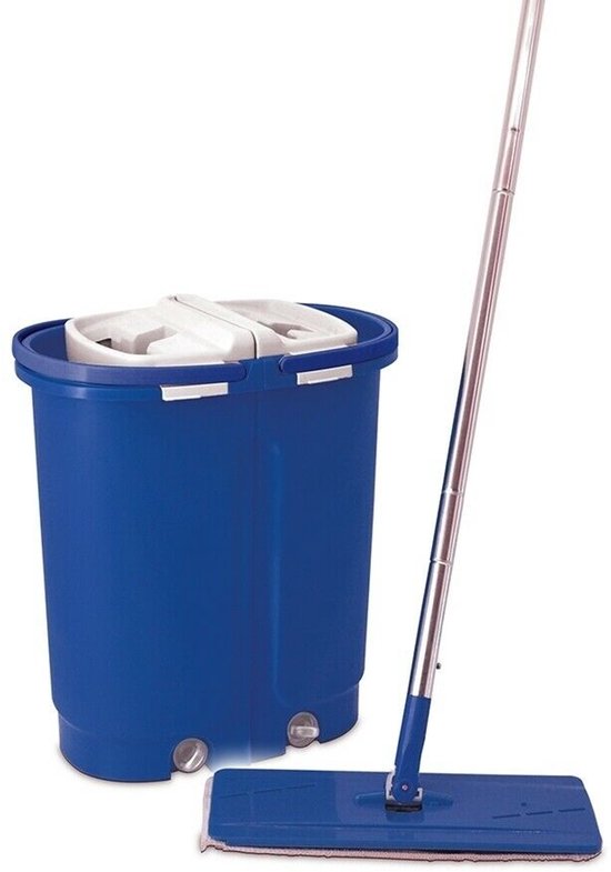 Livington Touchless Mop XXL – zelfreinigende mop – huishoudhulp 2019 - grote capaciteit 7 liter – automatisch dweilsysteem – 360 graden draaiende mop – vloeren schoon maken – makkelijk reinigen