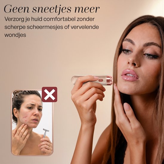 Sansbeauté 3 in 1 Epilator voor Vrouwen PocketPRO met Travel Bag - Epileerapparaat Dames - Epilator - Gezichtsepilator Vrouw - Gezichtsontharing Dames - Epilator Gezicht - Epilator Dames - Gezichtsepilator dames - Oplaadbaar - Rosé Roze