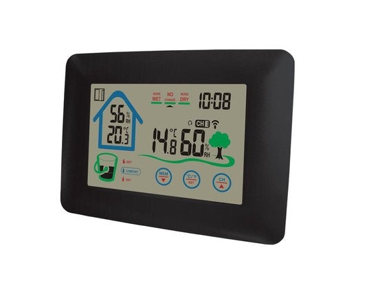 Denver WS-520 - Weerstation - Binnens -en Buitenshuis - Meet temperatuur - luchtvochtigheid - Zwart