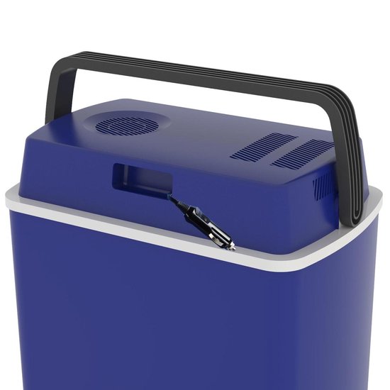 Campart Koelbox CB-8624 - Coolbox 22 liter - Lichtgewicht met handvat - Thermo-elektrisch koelsysteem - Met 12V stekker voor onderweg en in auto - Om te vormen naar 230V netstroom stekker - Blauw
