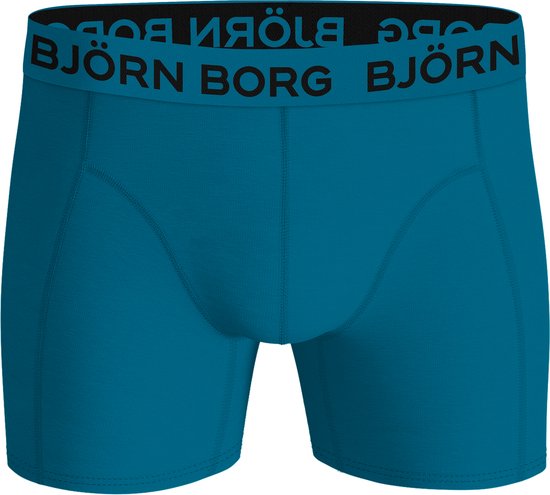 Björn Borg Cotton Stretch boxers - Maat XXL - heren boxers normale lengte (7-pack) - groen - zwart - blauw - zwart - blauw - zwart - blauw