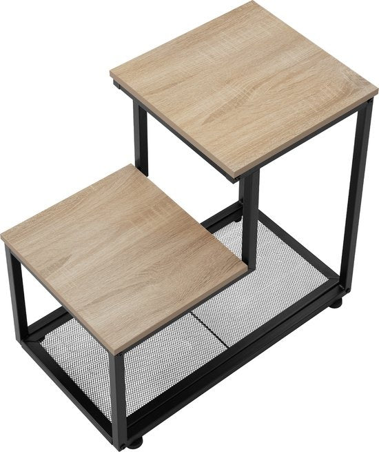 tectake -Bijzettafel Halifax - salontafel - industrial light - 404272