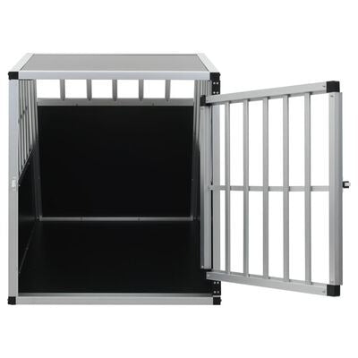 Woltu Aluminium Hondentransporter voor Auto - Zwart - 54 x 69 x 50 cm