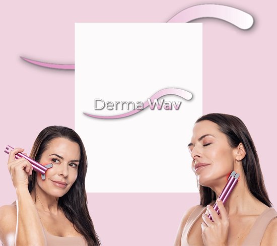 DermaWav 4-in-1 beauty-apparaat - professionele beautybehandeling - therapeutische warmte, rode led-therapie, microstroom en geluidstrillingen - frisse klik voor je huid