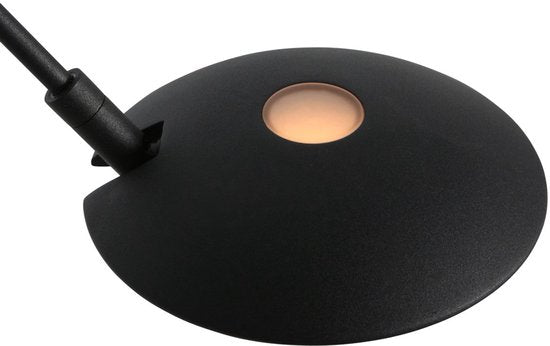 Vloerlamp Daphne 2 4601ZW - zwarte metalen leeslamp met verstelbaar licht, afstandsbediening en instelbare kleurtemperatuur - Steinhauer