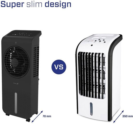 Clean Air Optima® CA-104B - 3in1 Aircooler, Luchtkoeler, Luchtbevochtiger en Circulator Ventilator - 360° automatische oscillatie - Extreem stil! 10dB