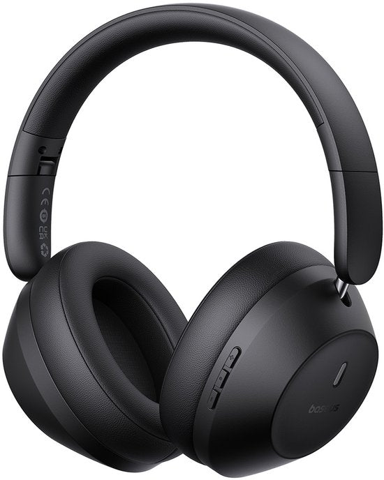 Baseus Bass 30 Max bluetooth koptelefoon,Hoofdtelefoon draadloos -Over-ear Koptelefoon-50 uur accuduur, Bluetooth 5.3 Zwart