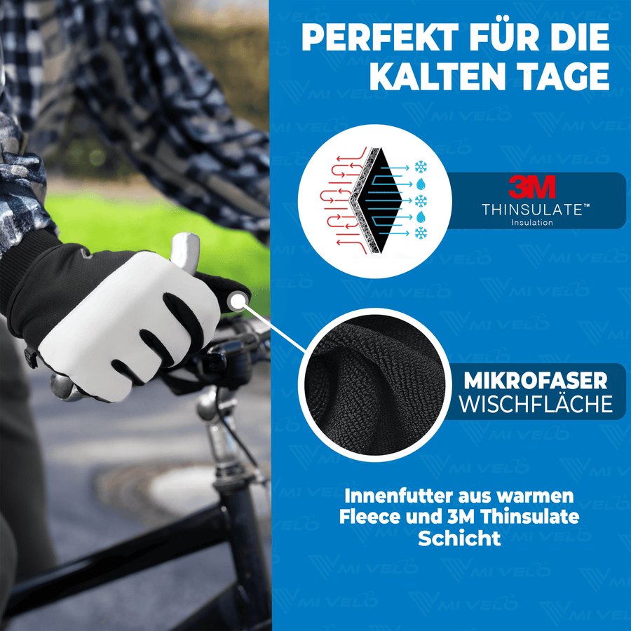 MIVELO THERMO-FIT Winterhandschoenen - Thermisch Fleece & 3M Thinsulate - Unisex - Maat S