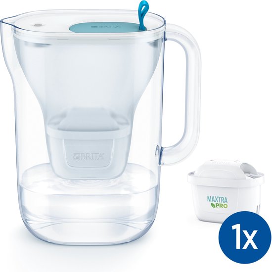 BRITA Waterfilterkan Style cool - 2,4L - Blauw - Incl 1 MAXTRA PRO Pure Performance waterfilter - Duurzaam verpakt