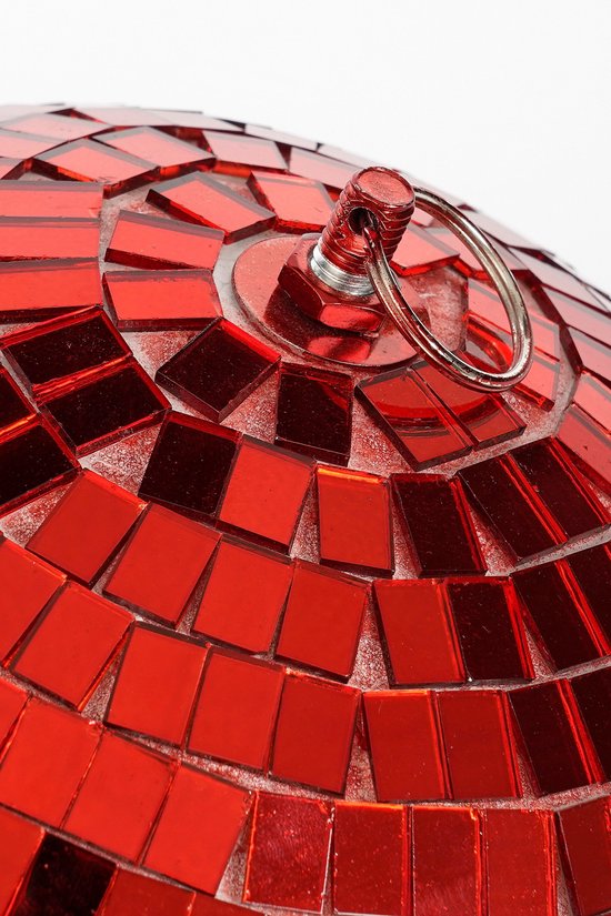 Mica Decorations Kerst Discobal - Ø30 cm - Rood