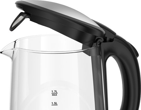 Tomado TWK1706G Waterkoker - 1.7L - RVS - BPA vrij - 2200W - 26x16x21 cm - Glas