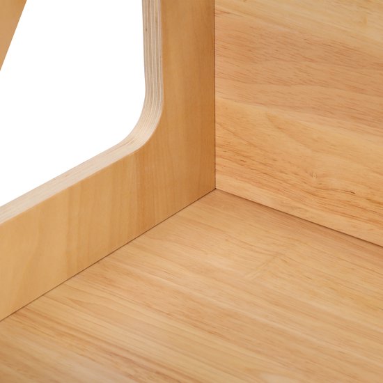 Sunny Liv Leertoren Naturel – Houten Montessori-geïnspireerd Keukenhulpje – Verstelbare Kinder Keukentoren – Veilig en Educatief Speelgoed