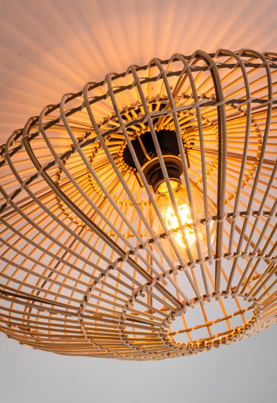 Lucide MAGALI - Plafonnière (Plafondlamp) - Ø 56 cm - 1xE27 - Naturel