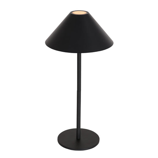 Steinhauer tafellamp Ancilla - zwart - metaal - 15 cm - ingebouwde LED-module - 3353ZW