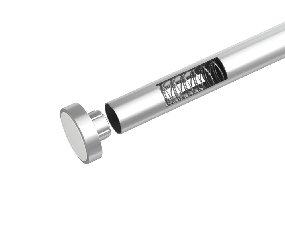 WENKO Luz Telescopische Douchestang Chroom - 70-115 cm - RVS
