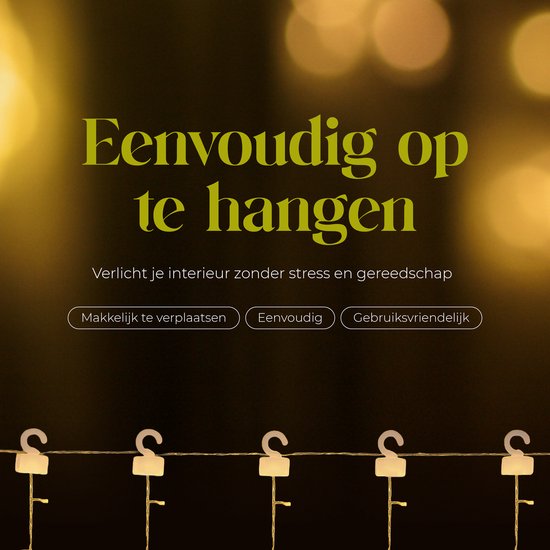 Giftmas Lichtgordijn – 120 LED Hangdecoratie – Warm Wit – Manen en Sterren – Kerst en Raamdecoratie – Voor Binnen en Buiten - Kerstversiering - 3.5M - Kerstverlichting