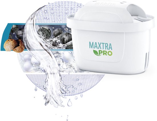 BRITA Waterfilterkan Marella Cool - 2,4L - Wit - incl. 3 MAXTRA PRO Pure Performance waterfilterpatronen - Voordeelverpakking