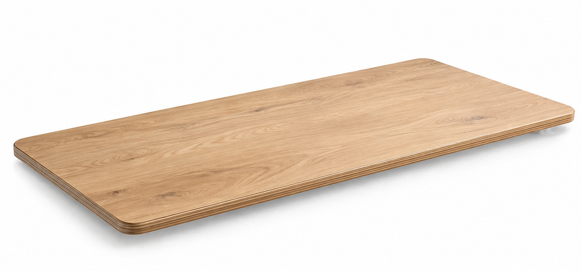 Backerz Bovenblad voor Elektrisch Zit-Sta Bureau - Melamine Tafelblad zonder Frame