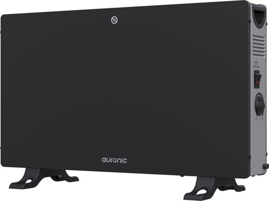 Auronic Convectorkachel - 2000W - Elektrische kachel - Slaapkamer, Woonkamer of Thuiswerken - Heater - Zwart