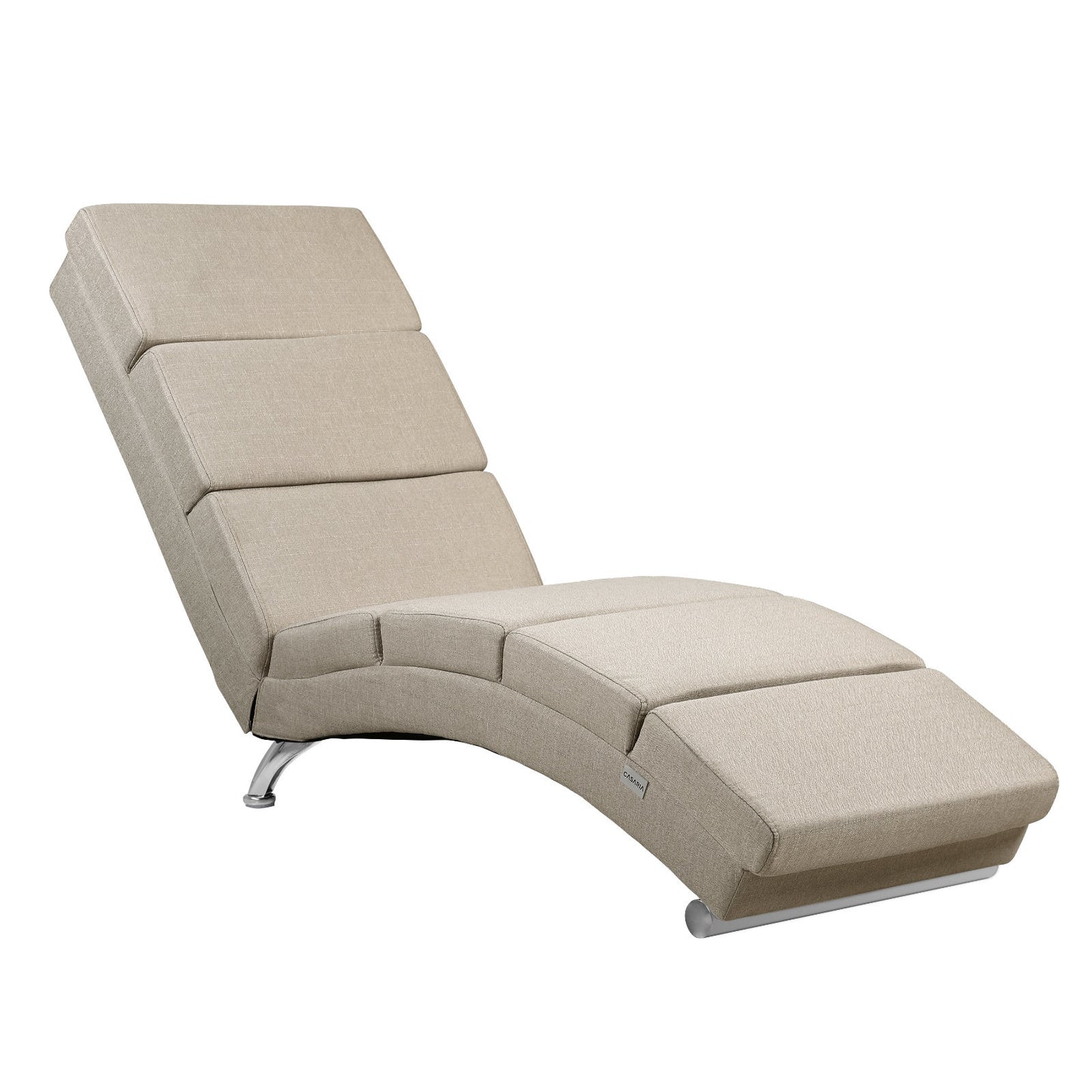 Casaria - Relax Lounger - Geweven stof - Sand