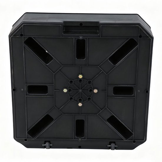 AXI Parasolvoet Vulbaar – Zwart – 82 x 82 x 19 cm – Met 2 Wielen - Met Handvat - Voor Zweefparasols tot 3 x 3 m of met een diameter van 3 m- HDPE Kunststof – Vulbaar met 115 Liter Water