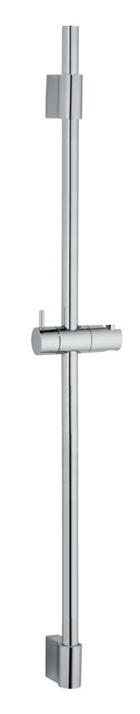 Glanzend zilverkleurige roestvrijstalen douchestang voor handdouche 90 cm Classic - Wenko