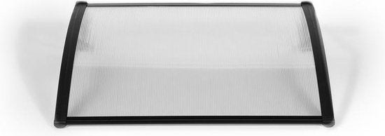 909 Outdoor Weerbestendige Deurluifel - Overkapping - UV-polycarbonaat en Aluminium - 100 x 80 cm